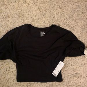 NWT black BDG crop top